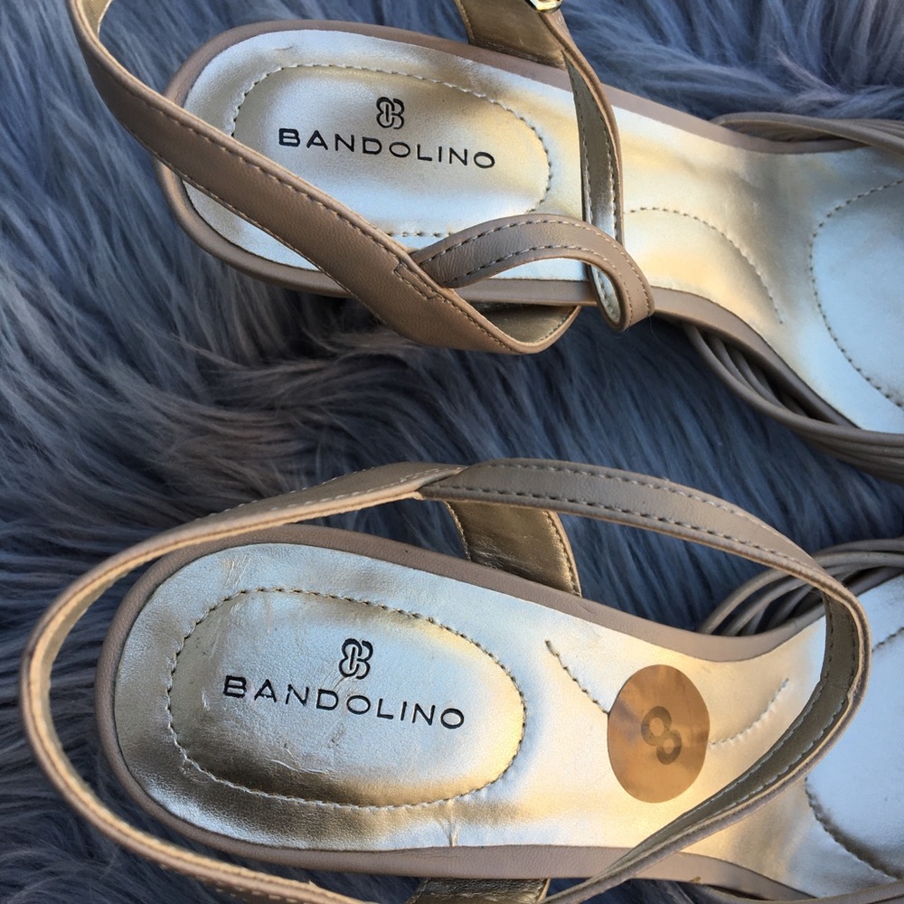 Bandolino Tan Strappy Heels - Picture 6 of 6